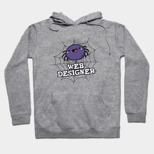 Web Designer Cute Spider Pun Hoodie